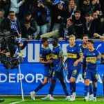 Selebrasi Nahuel Tenaglia dalam laga Alaves vs Barcelona di Liga Spanyol